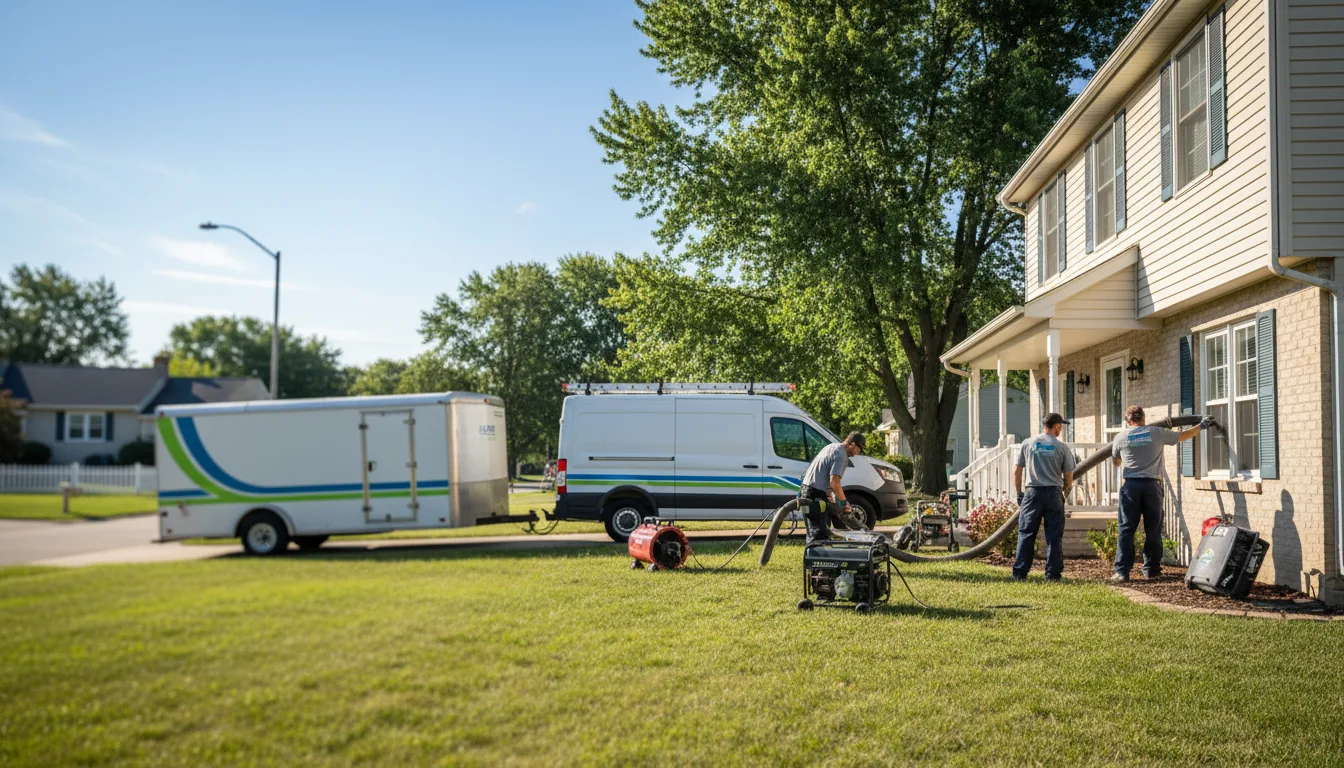 Flooded Basement Restoration And Cleanup With Repair in Hatley, WI near me